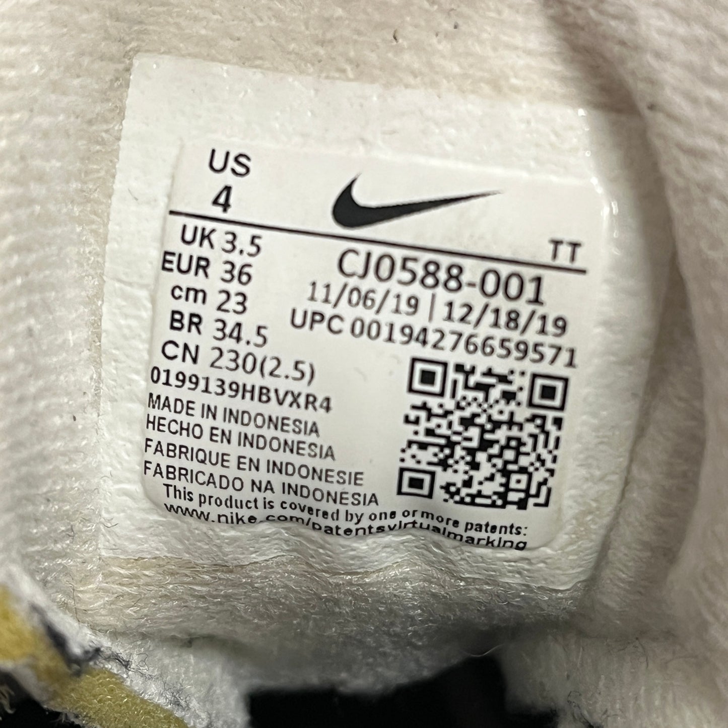 Nike air max 95 pink foam (UK3.5)