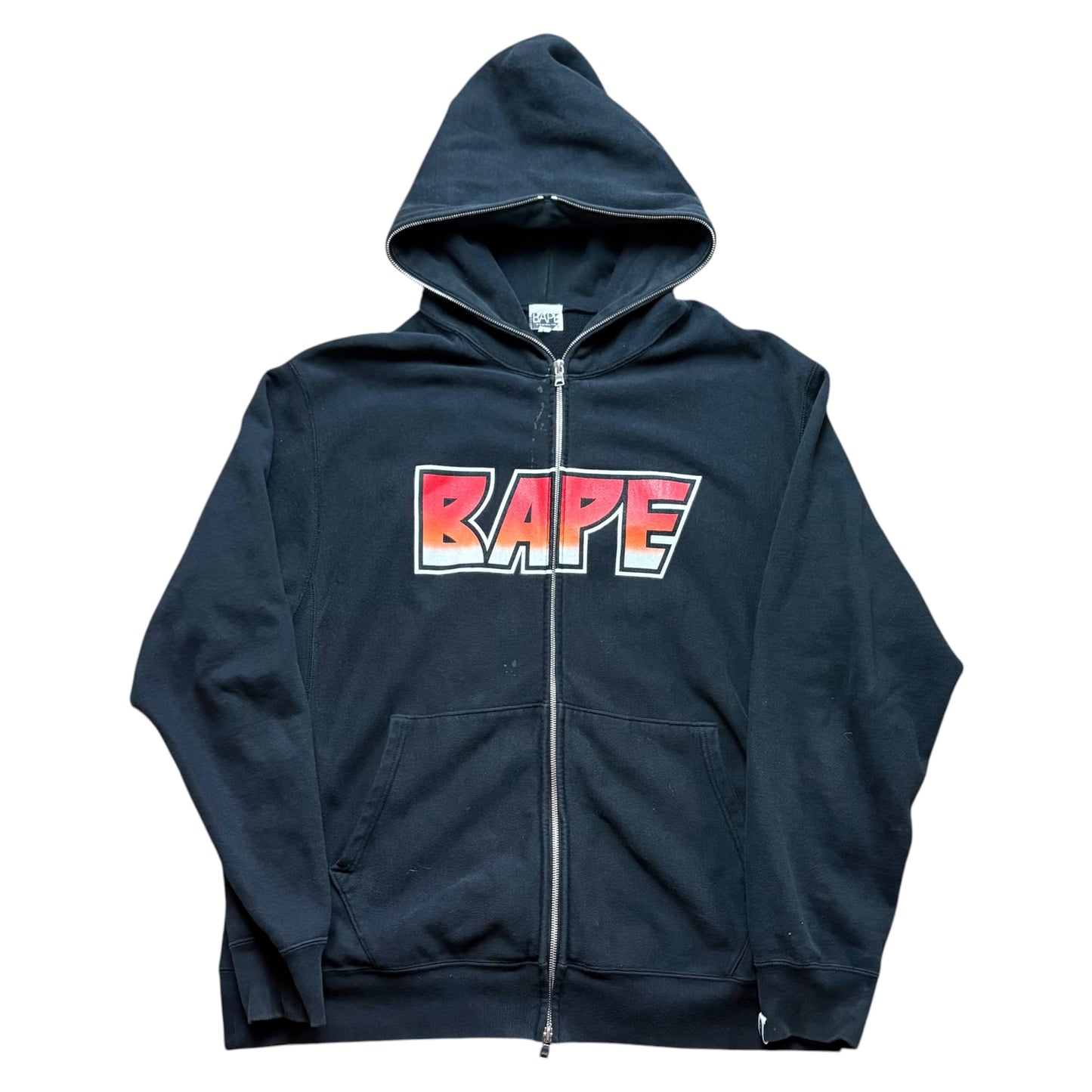 BAPE full zip graphic hoodie (L)