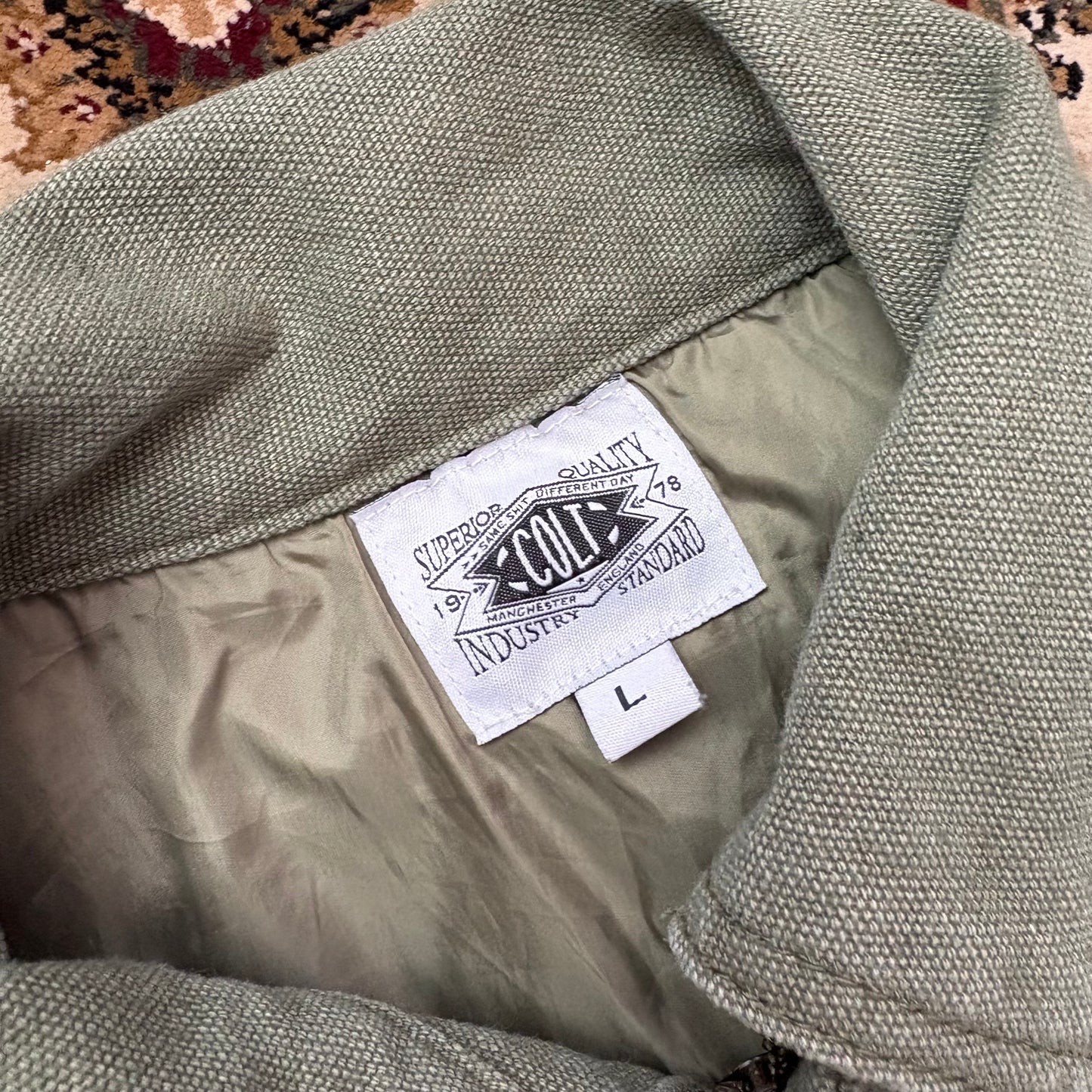 Colt MCR khaki green fireman clasp jacket (L)