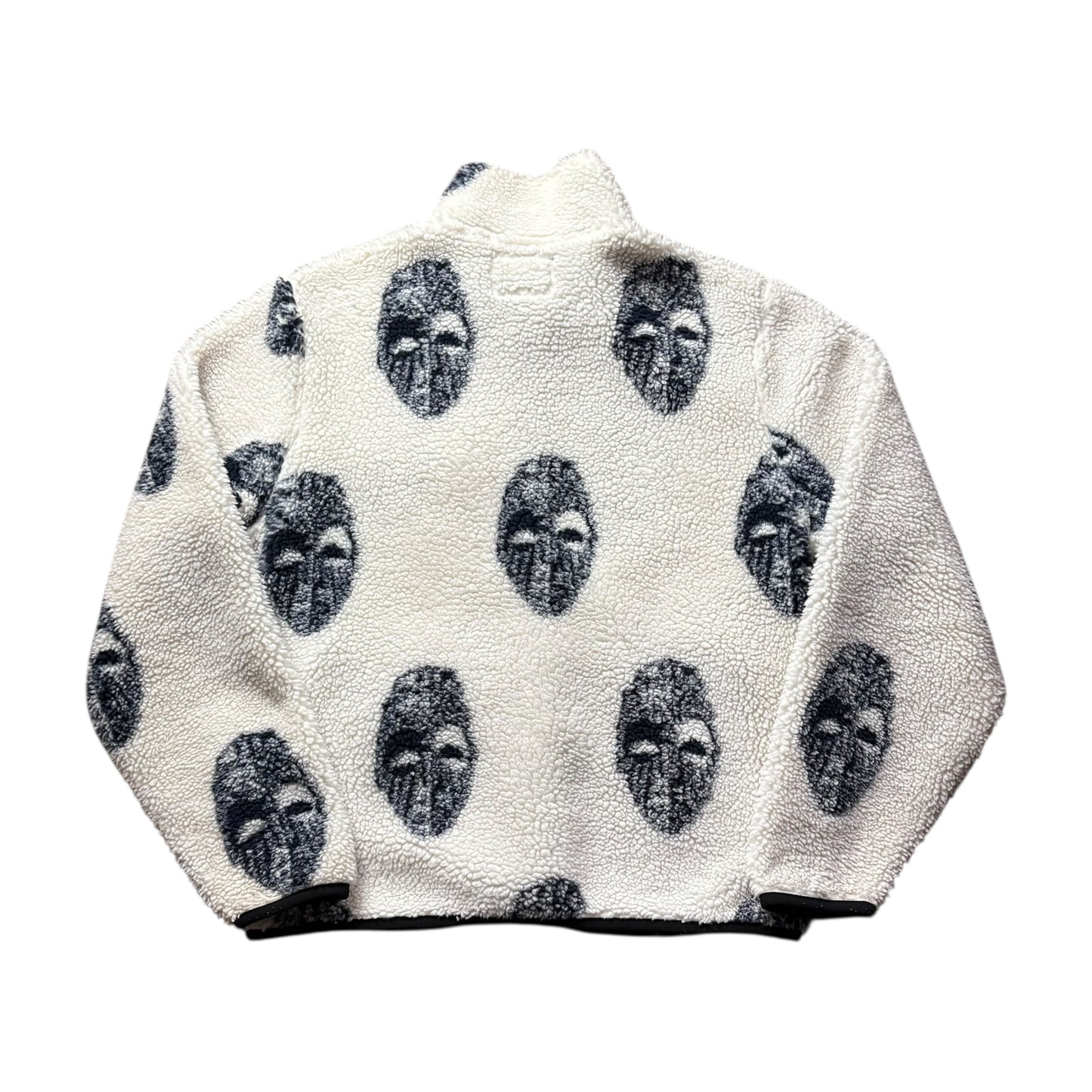 Stussy cream mask sherpa fleece jacket (M)