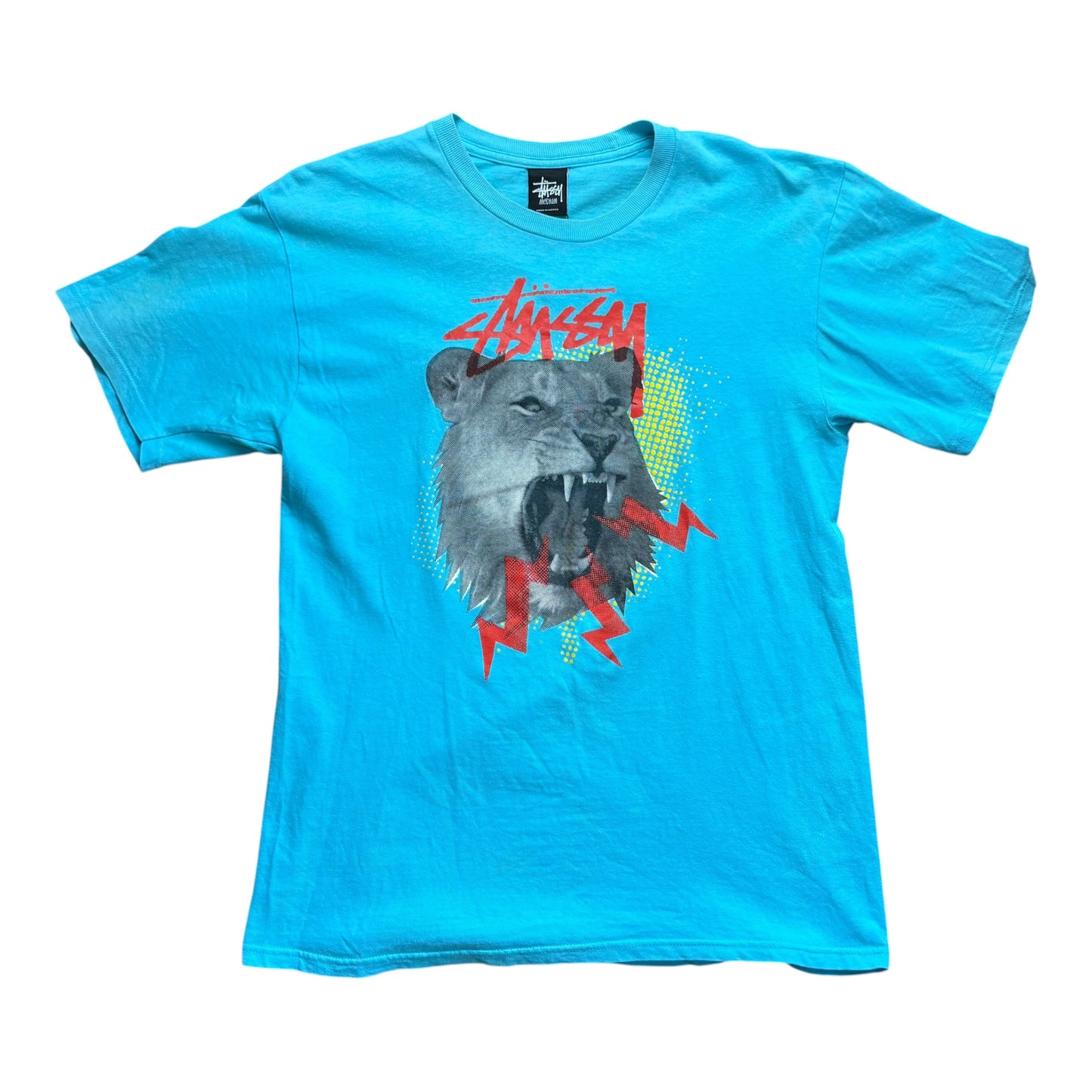 Stussy blue lion tee (M)