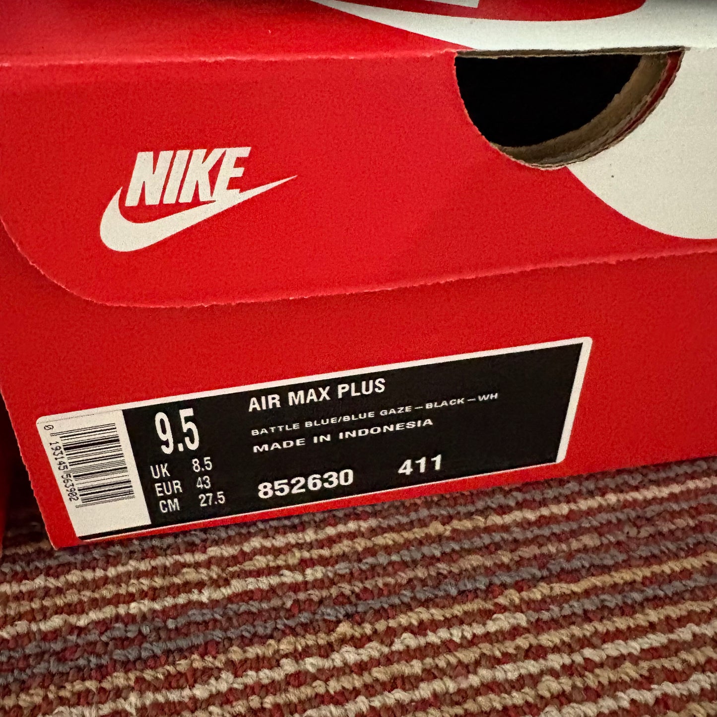 Nike air max plus TN Blue Gaze (UK8.5) BNWT