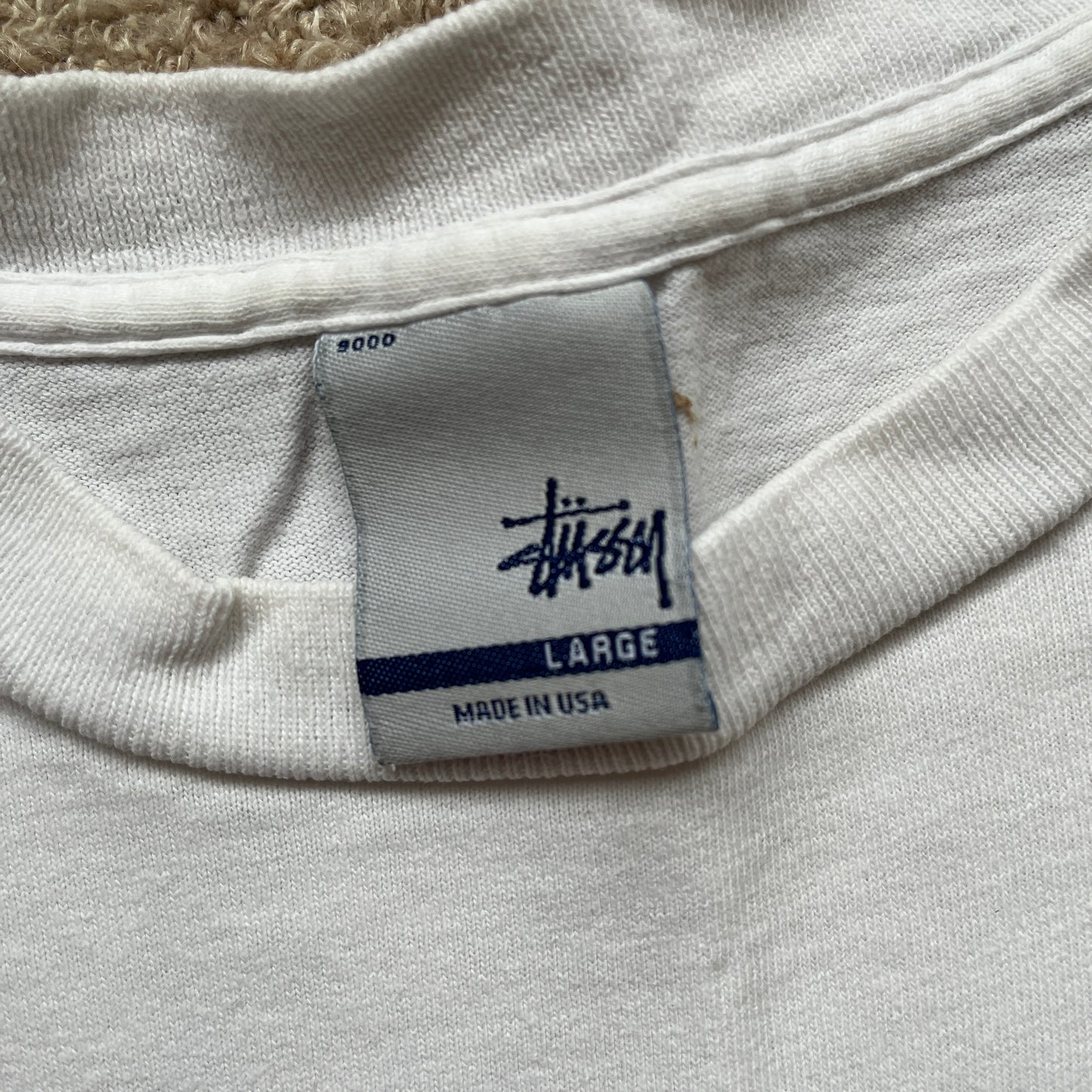 Stussy white kids tee (L)