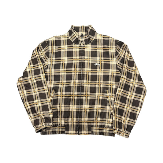 Stussy check zipup jacket (L)