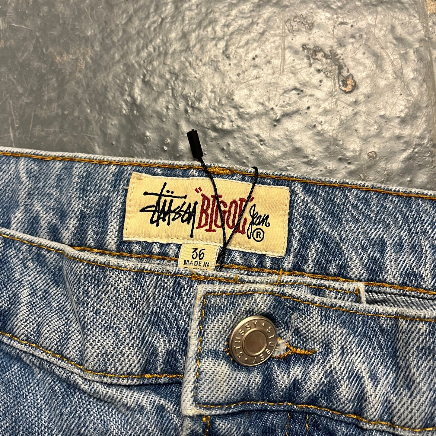 Stussy blue S-link jeans (W36/L30)