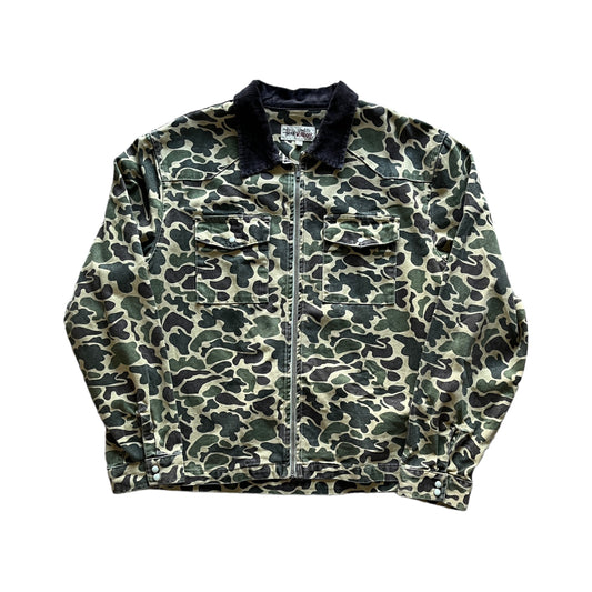 Stussy camo workwear jacket (L)