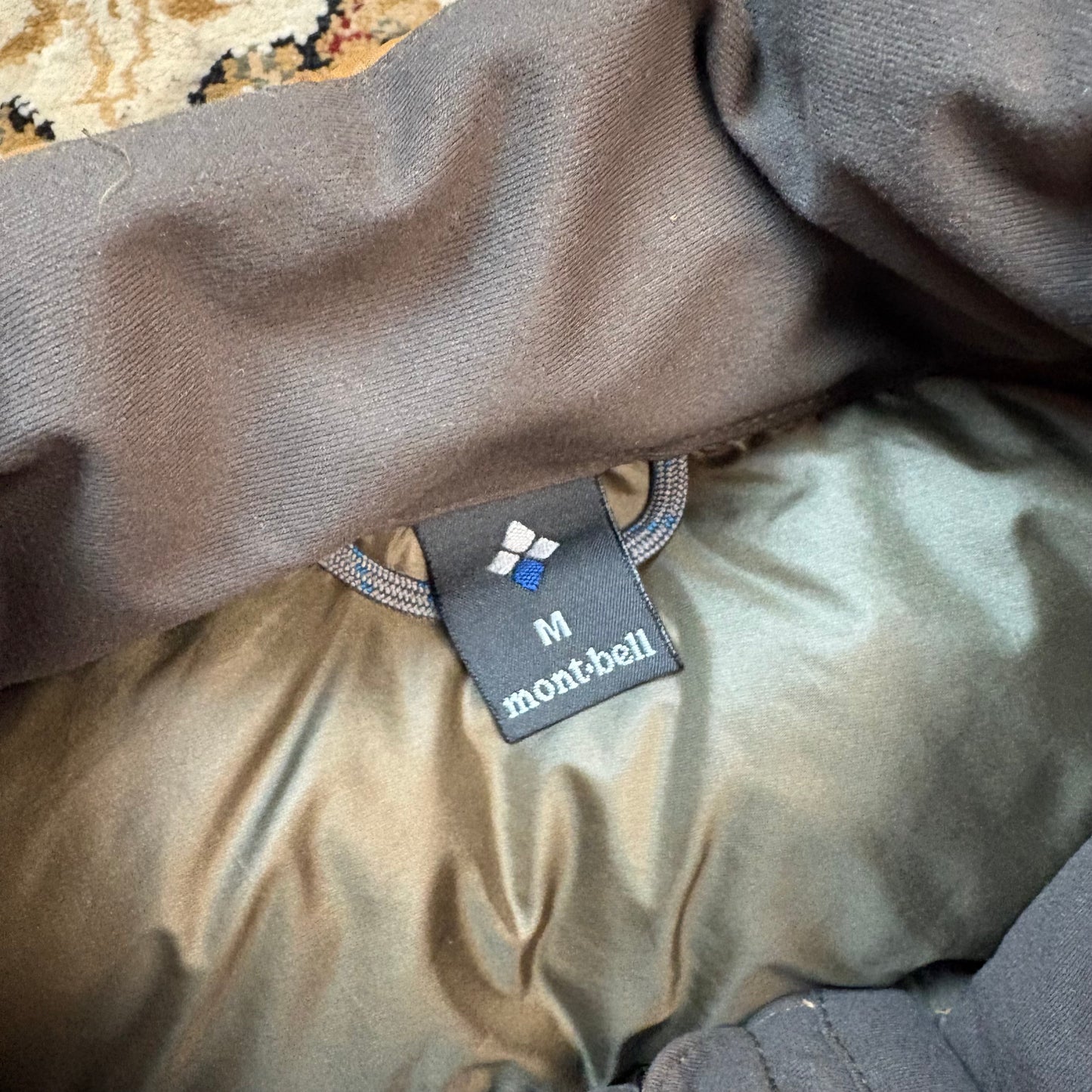 Montbell beige down gilet (M)