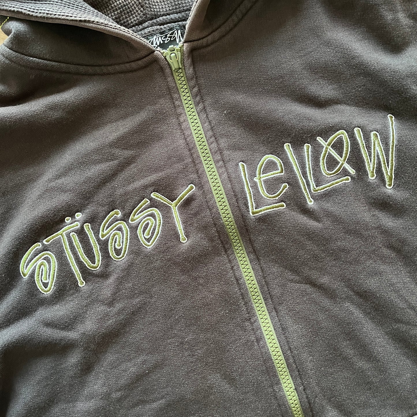 Stussy X Leilow black zipup hoodie (S)