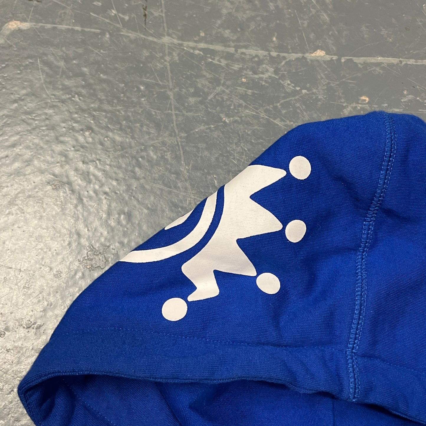 Stussy blue crown zipup hoodie (L)