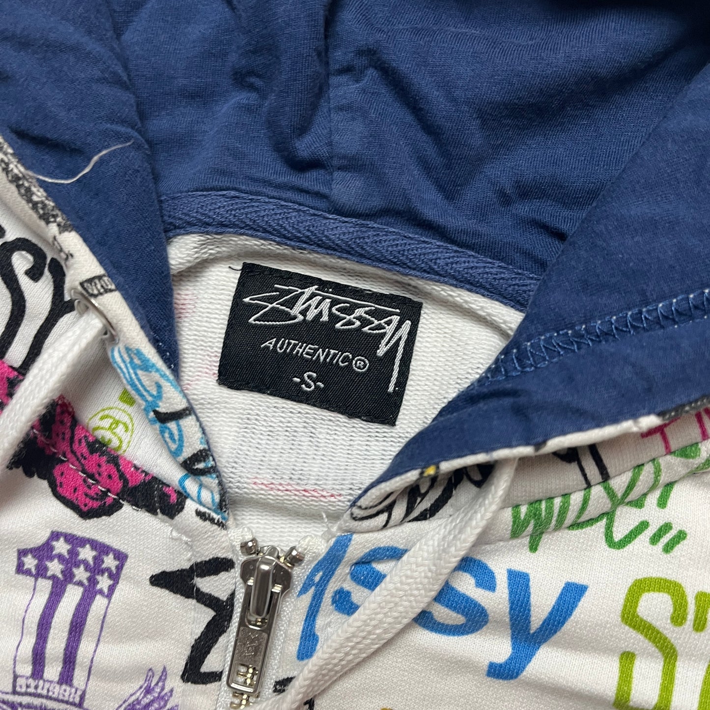 Stussy allover print zipup (S)