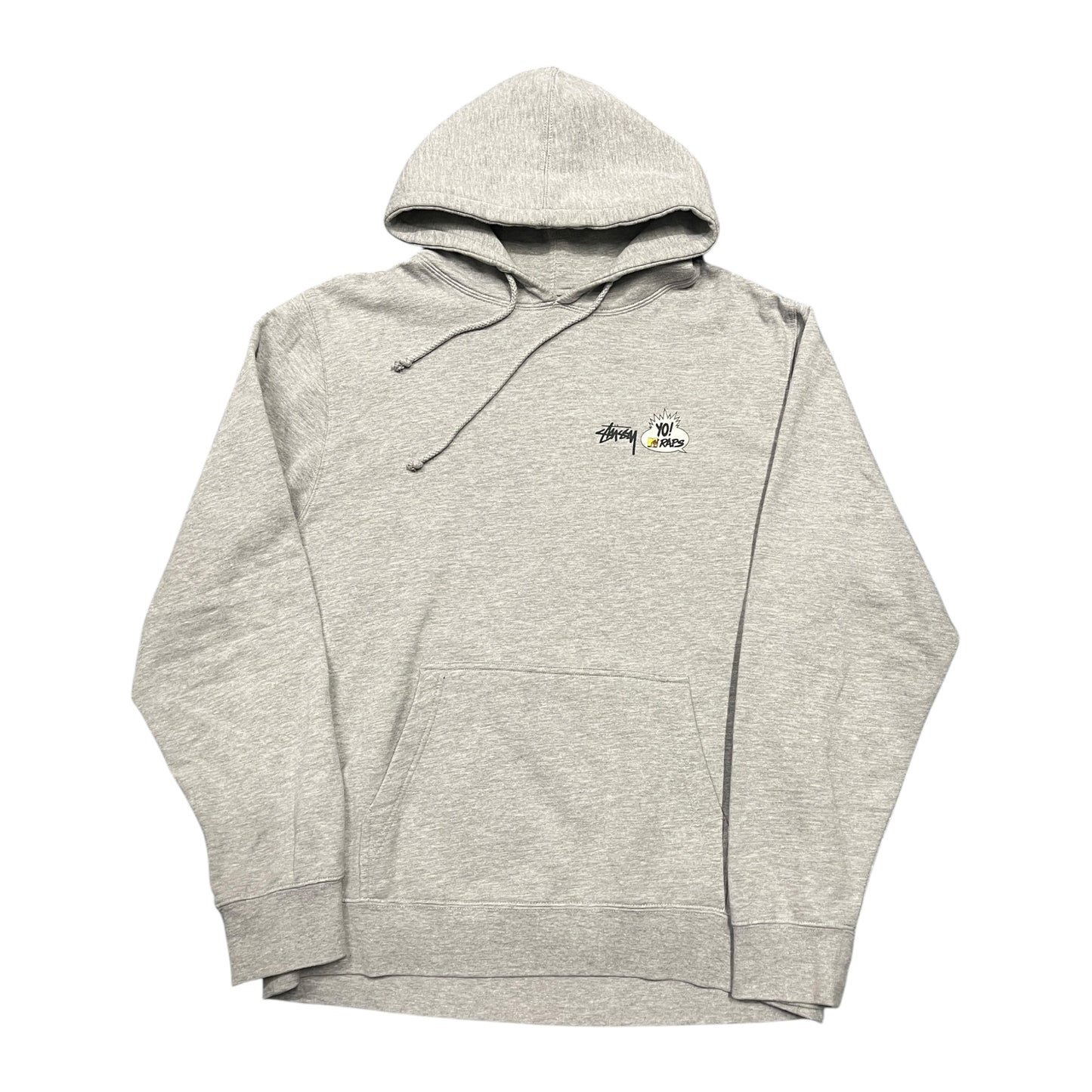 Stussy X Yo MTV raps grey hoodie (XL)