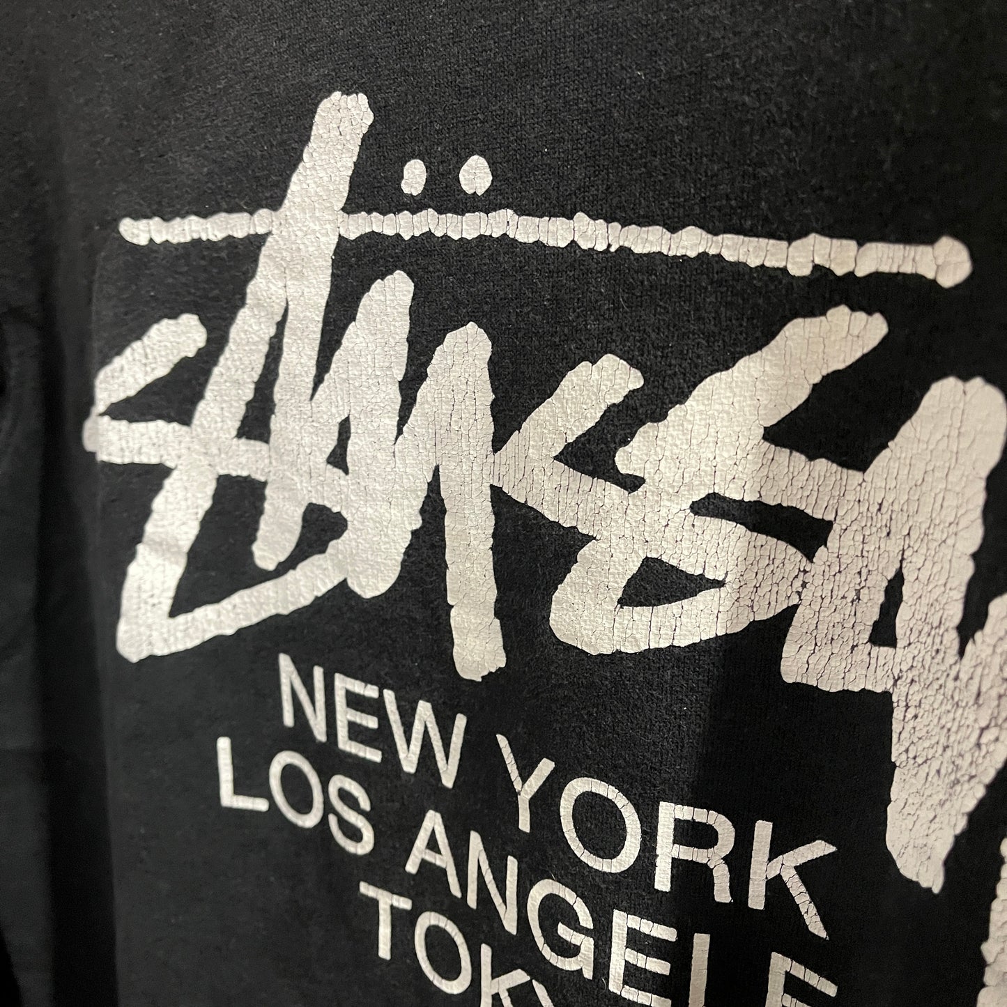 Stussy black world tour sweatshirt (M)