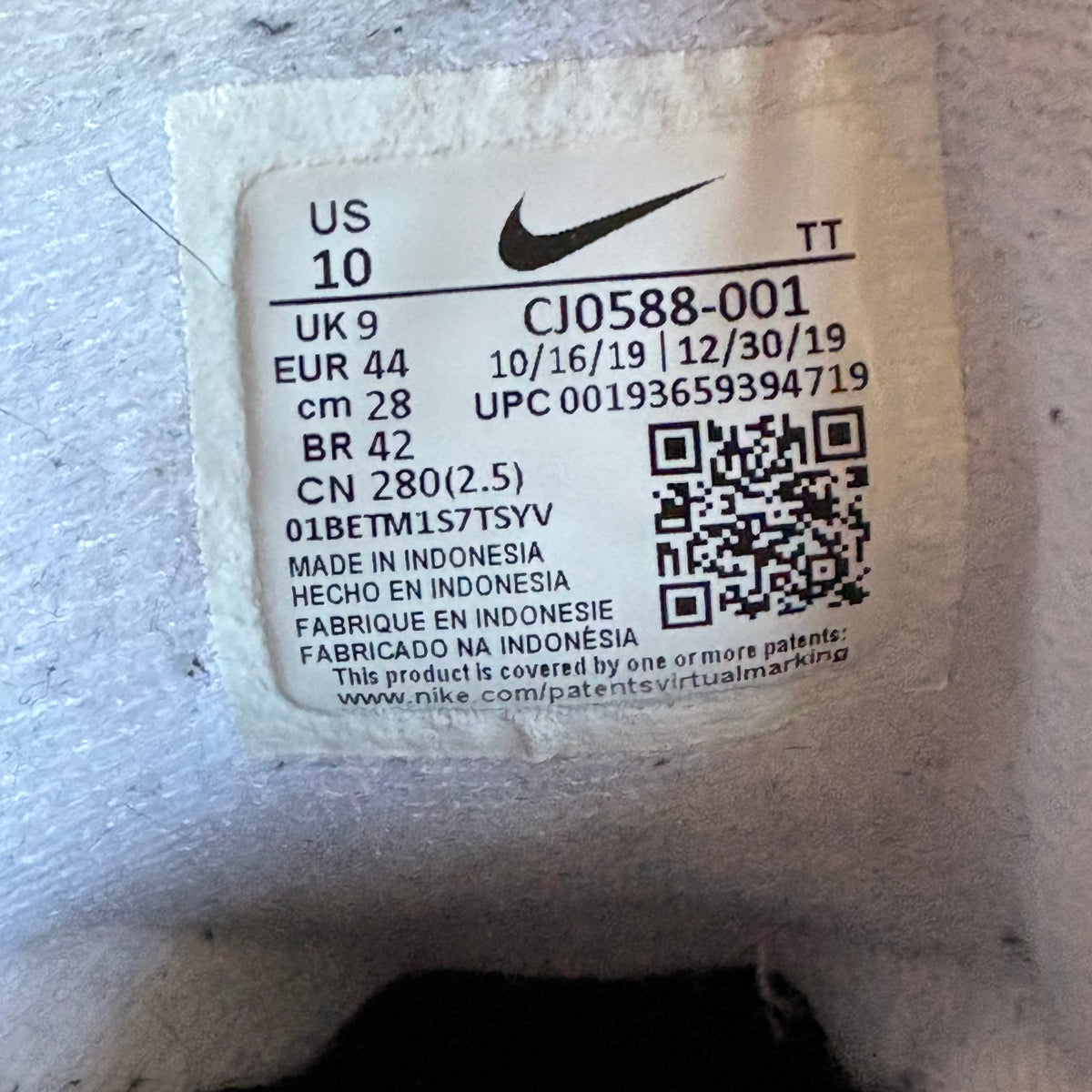 Nike air max 95 pink foam (UK9)
