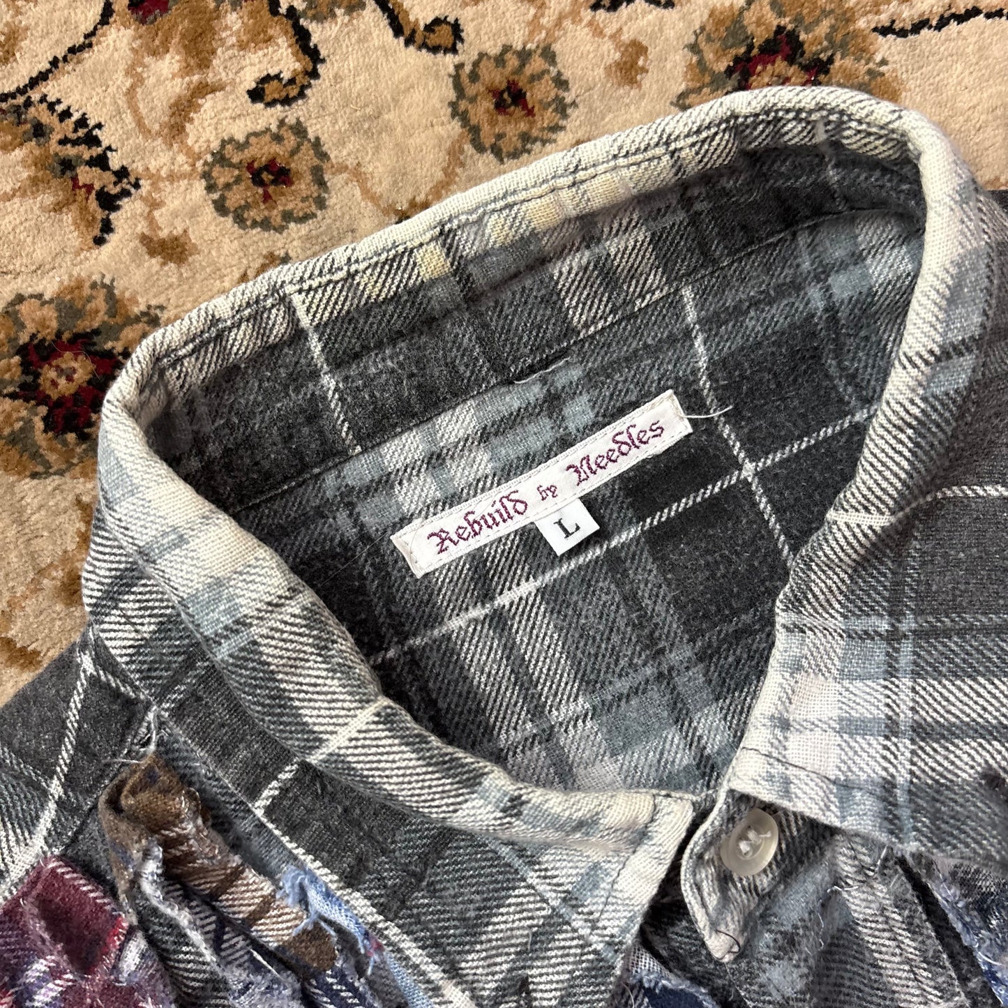 Needles rebuild shirt (L)