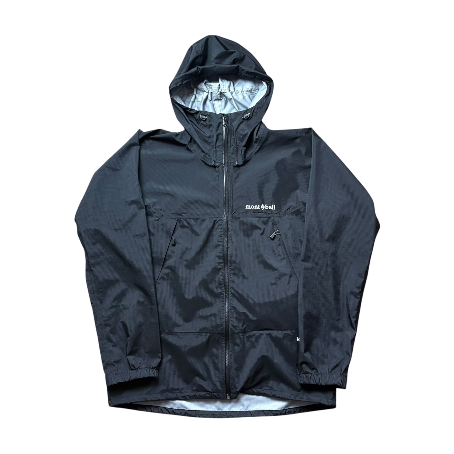 Montbell black waterproof drytec shell jacket (L)