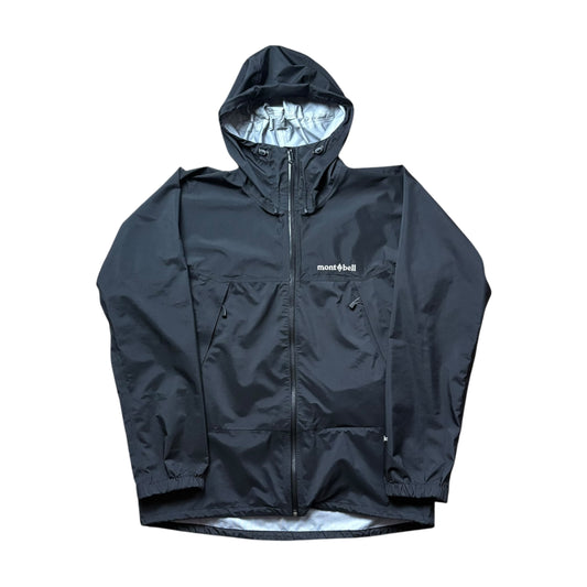 Montbell black waterproof drytec shell jacket (L)