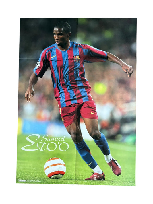 Eto’o Barca / Zidane Real poster