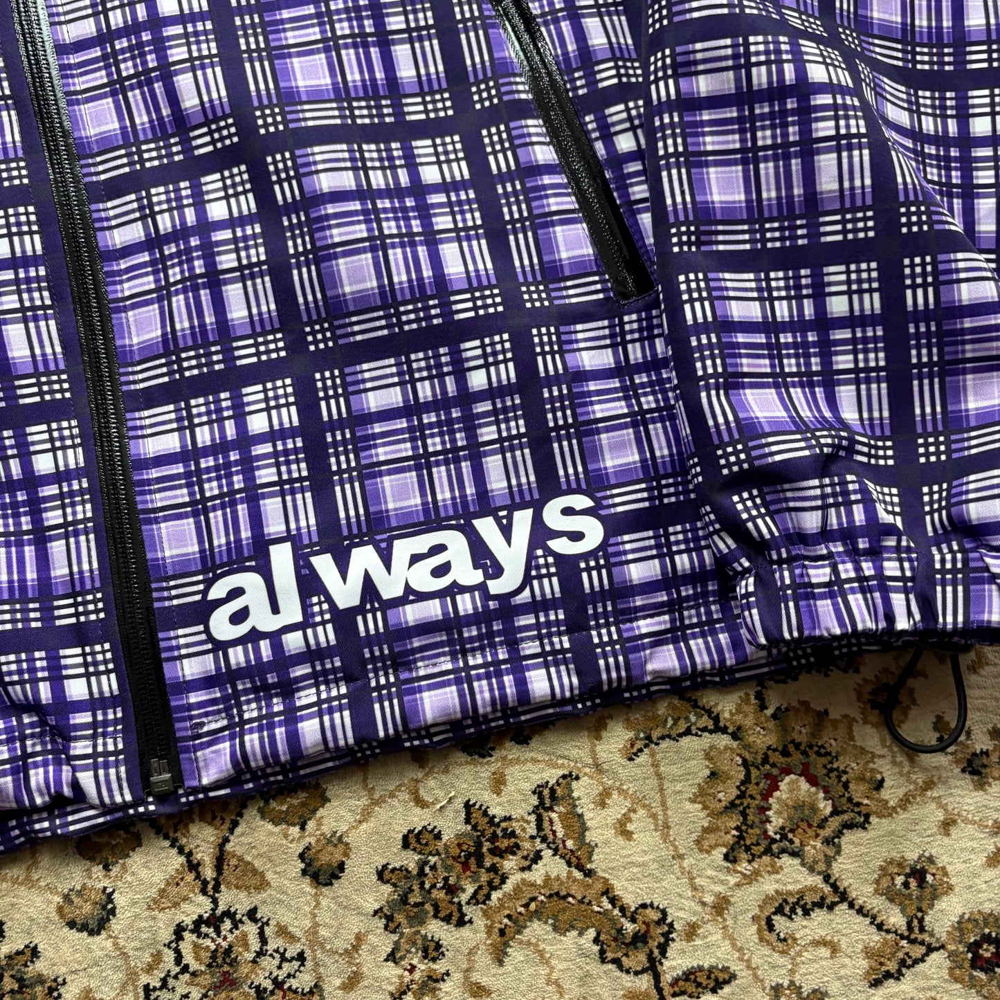 ADWYSD purple check jacket (XL)