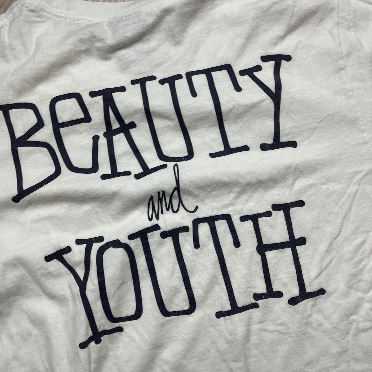 Stussy white beauty and youth tee (S)