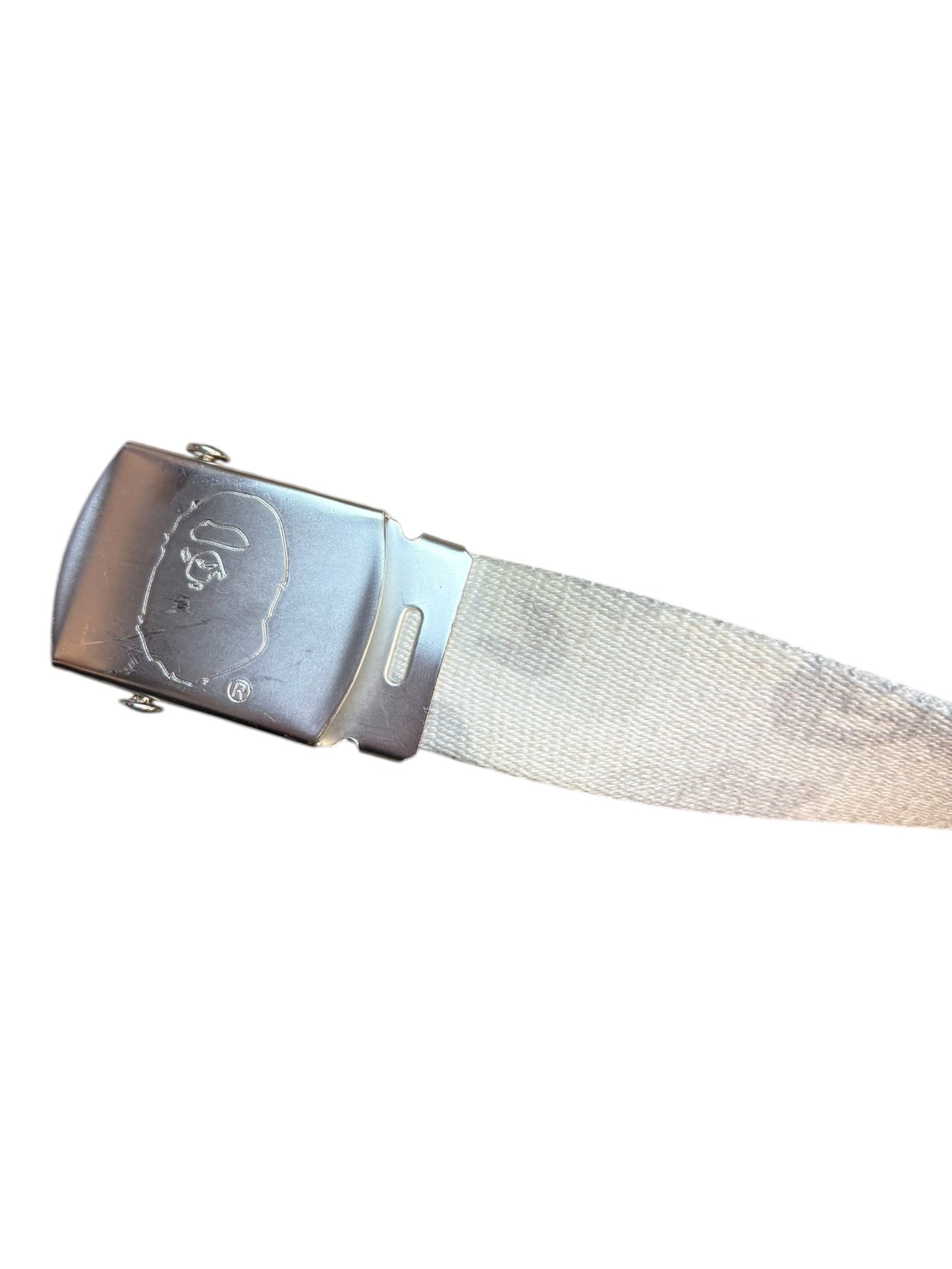 BAPE bathing ape white camo belt (one size)