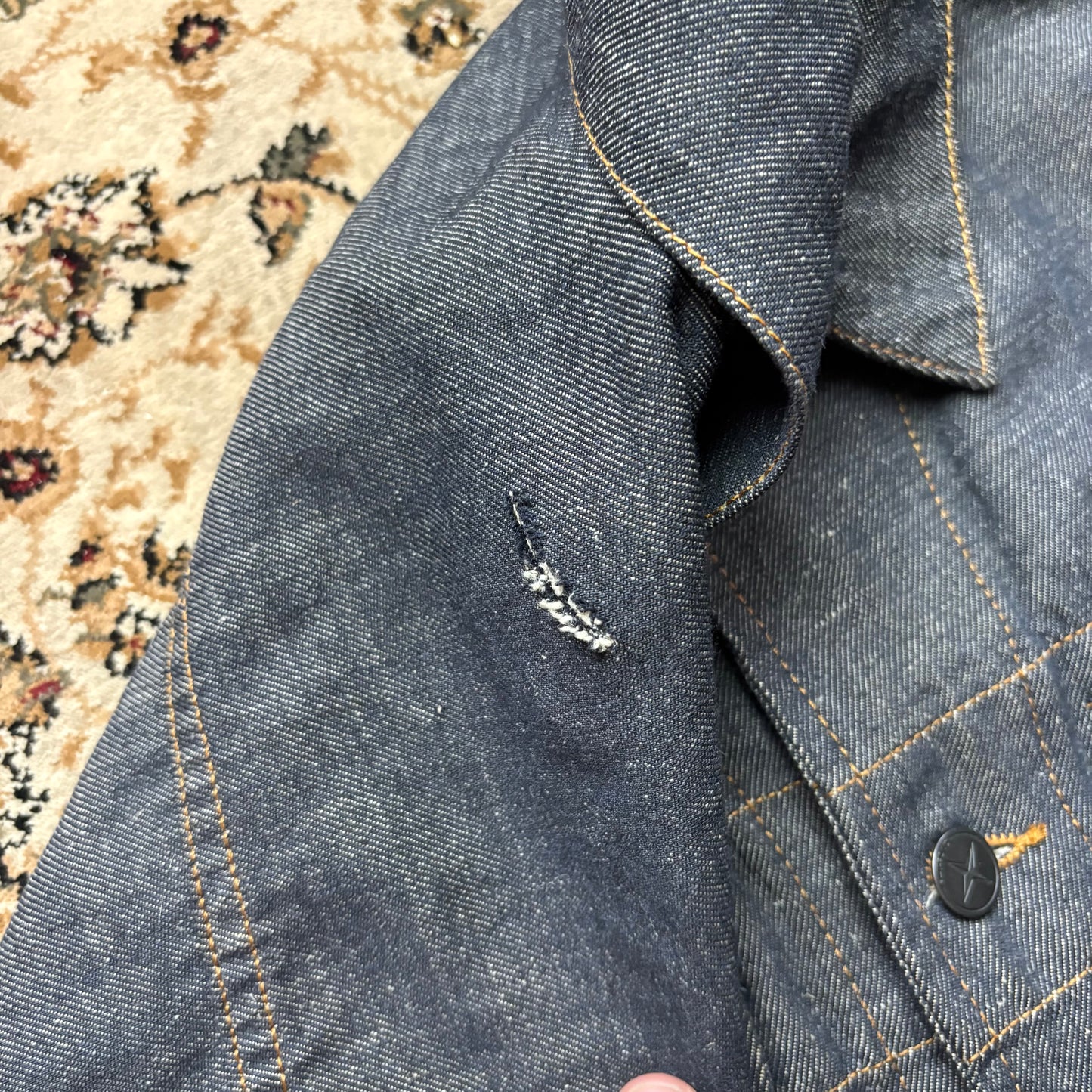 Stone island denim jacket (L)
