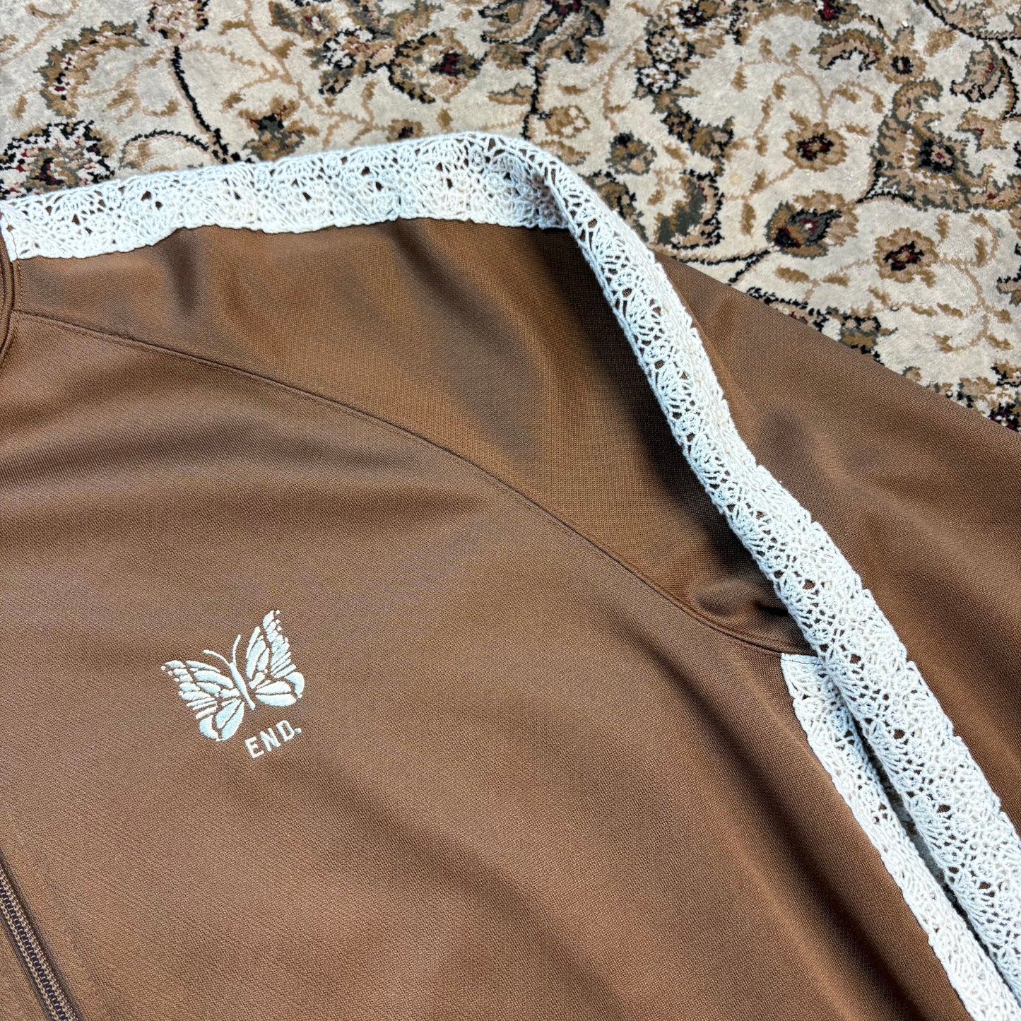Needles X End brown track jacket (L)