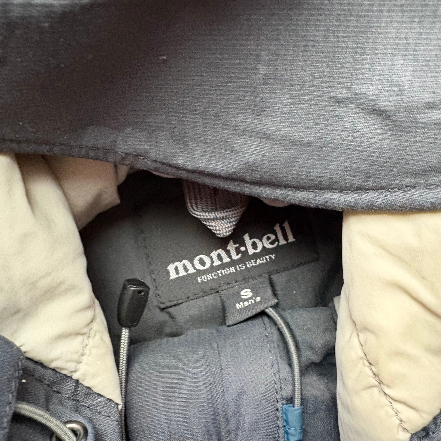 Montbell two tone grey shell jacket (S)