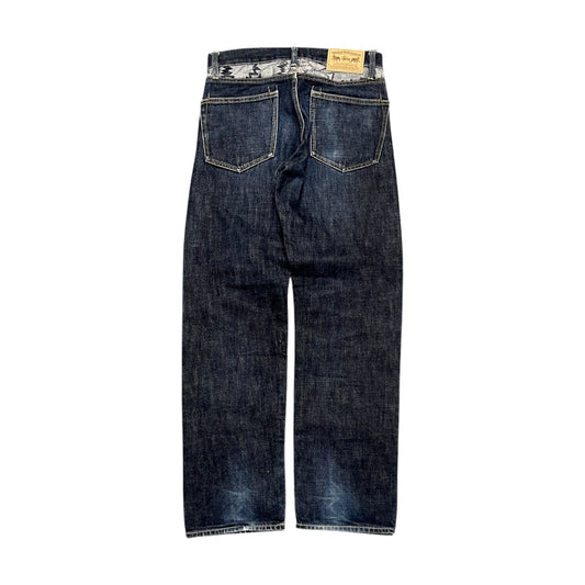 Stussy graphic dark denim jeans (W30)