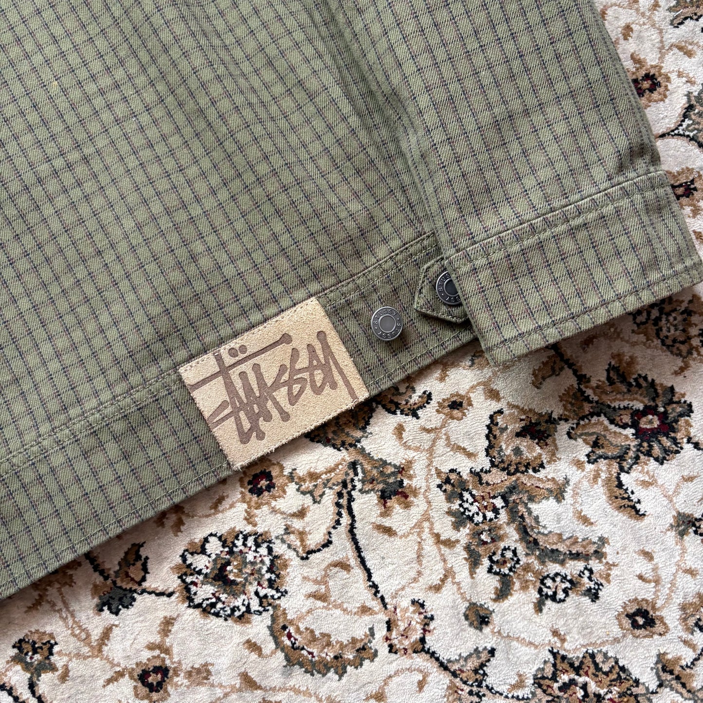 Stussy olive garage jacket (L)