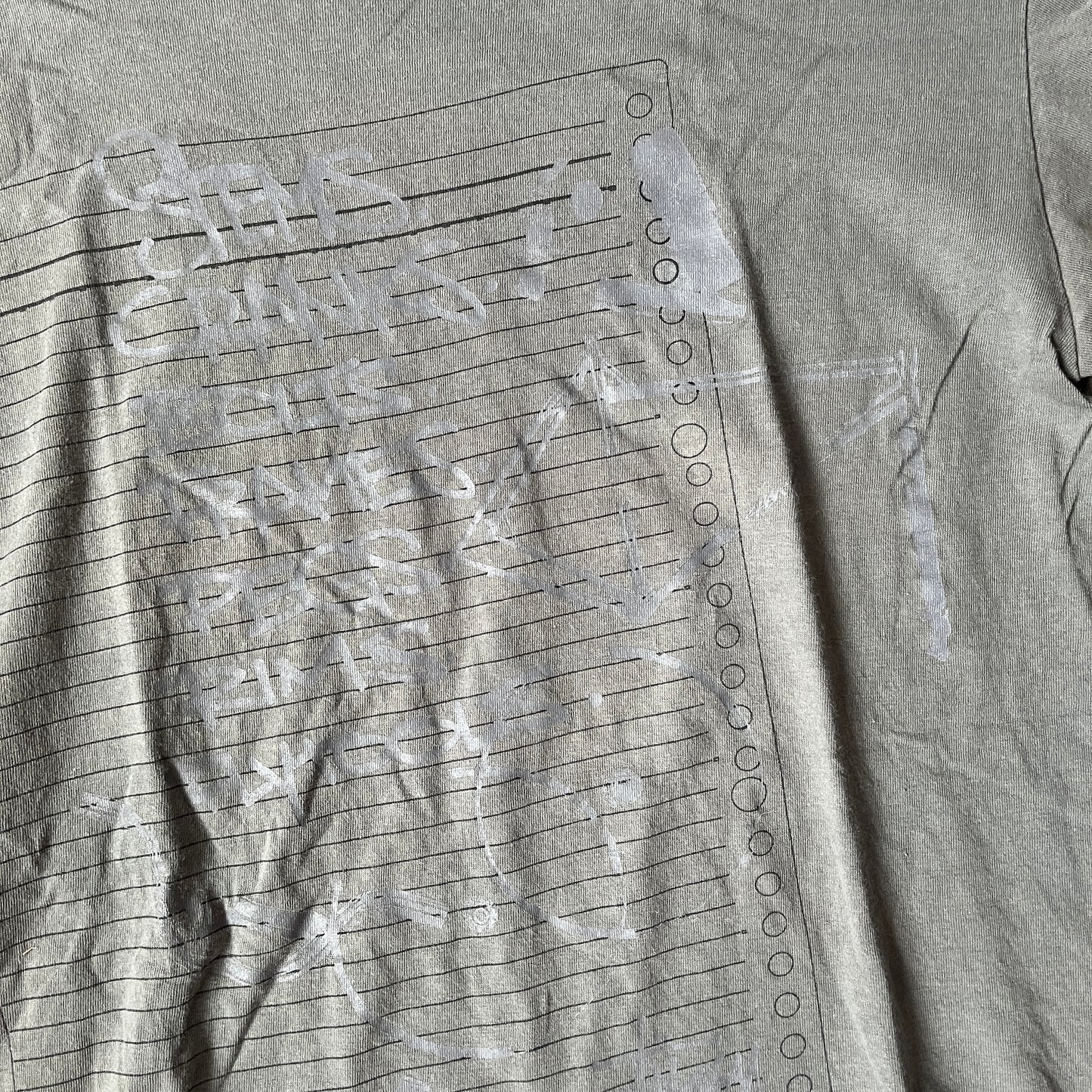 Stussy grey graphic tee (L)