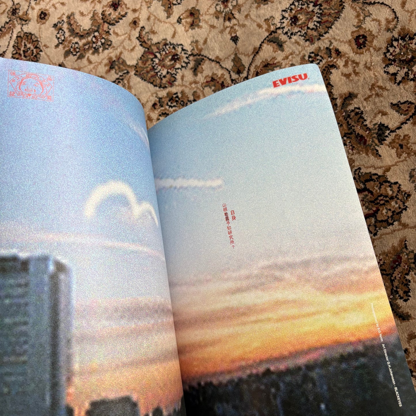 Evisu lookbook magazine