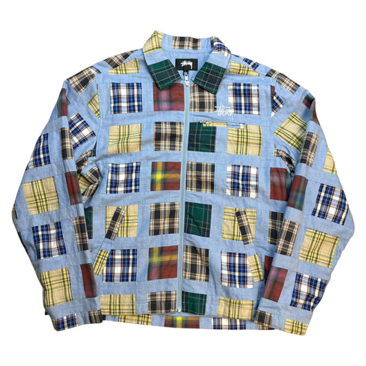 Stussy madras patchwork jacket (L)