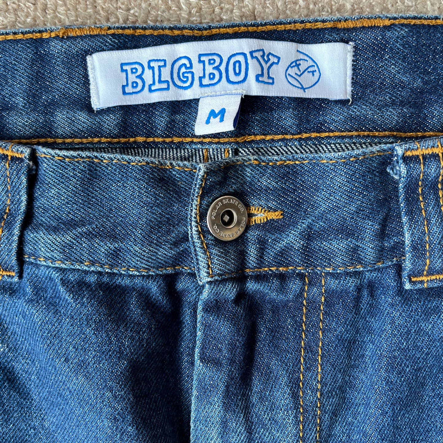 Polar big boy navy blue jeans (M)