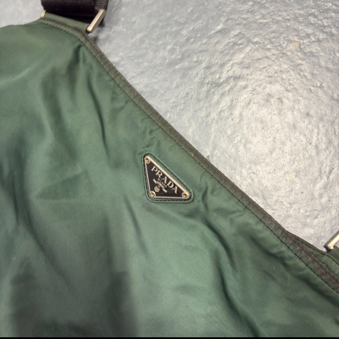 Prada green crossbody bag