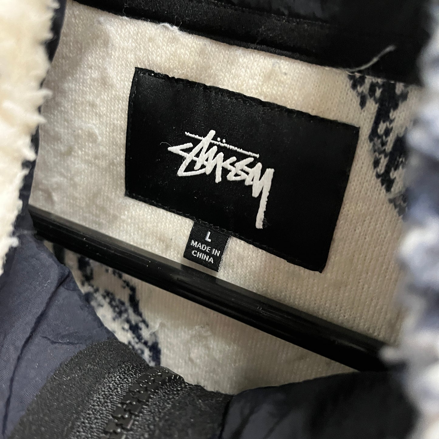 Stussy sherpa mask fleece (L)