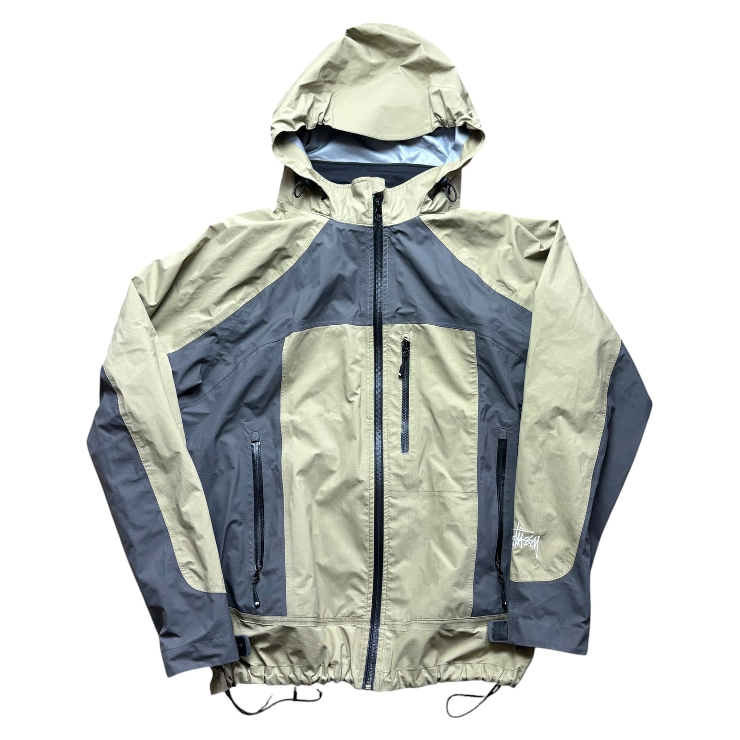 Stussy taped seam waterproof shell jacket (L)