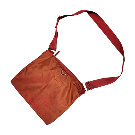 Prada red crossbody bag