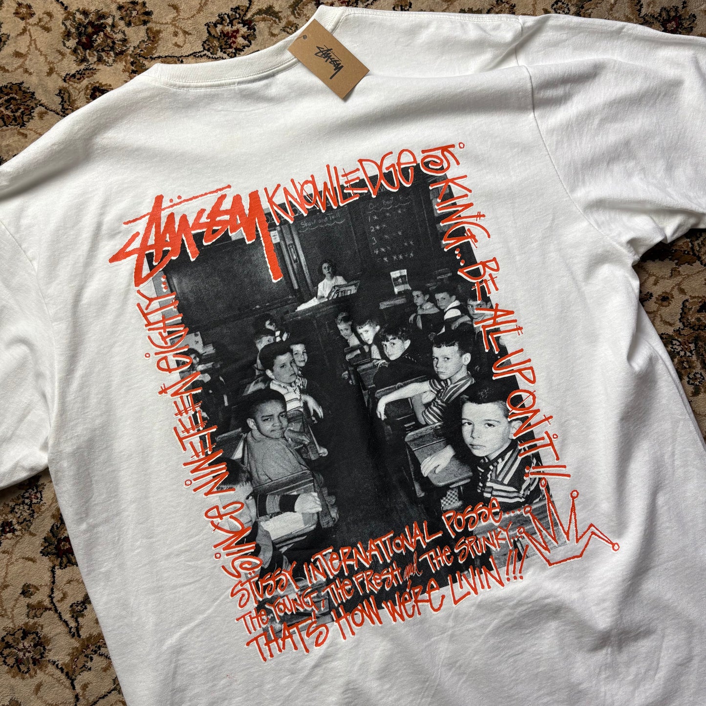 Stussy white knowledge graphic t-shirt (BNWT) (L)