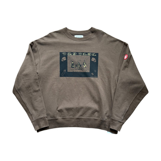 Cav Empt brown graphic sweatshirt (XL)