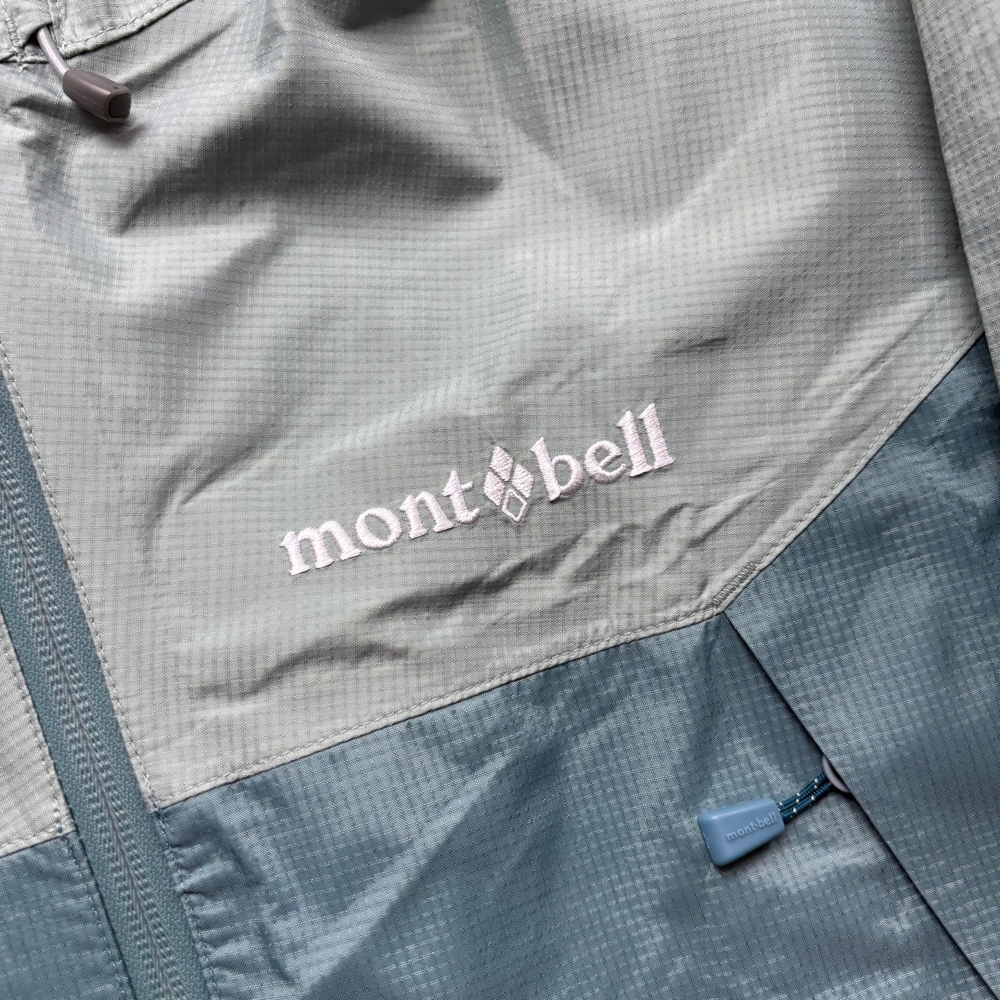 Montbell teal Dry-Tec waterproof shell (L)