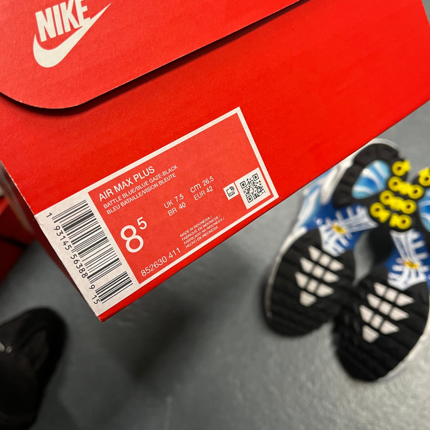 Nike air max plus TN Blue Gaze (UK7.5) BNWT