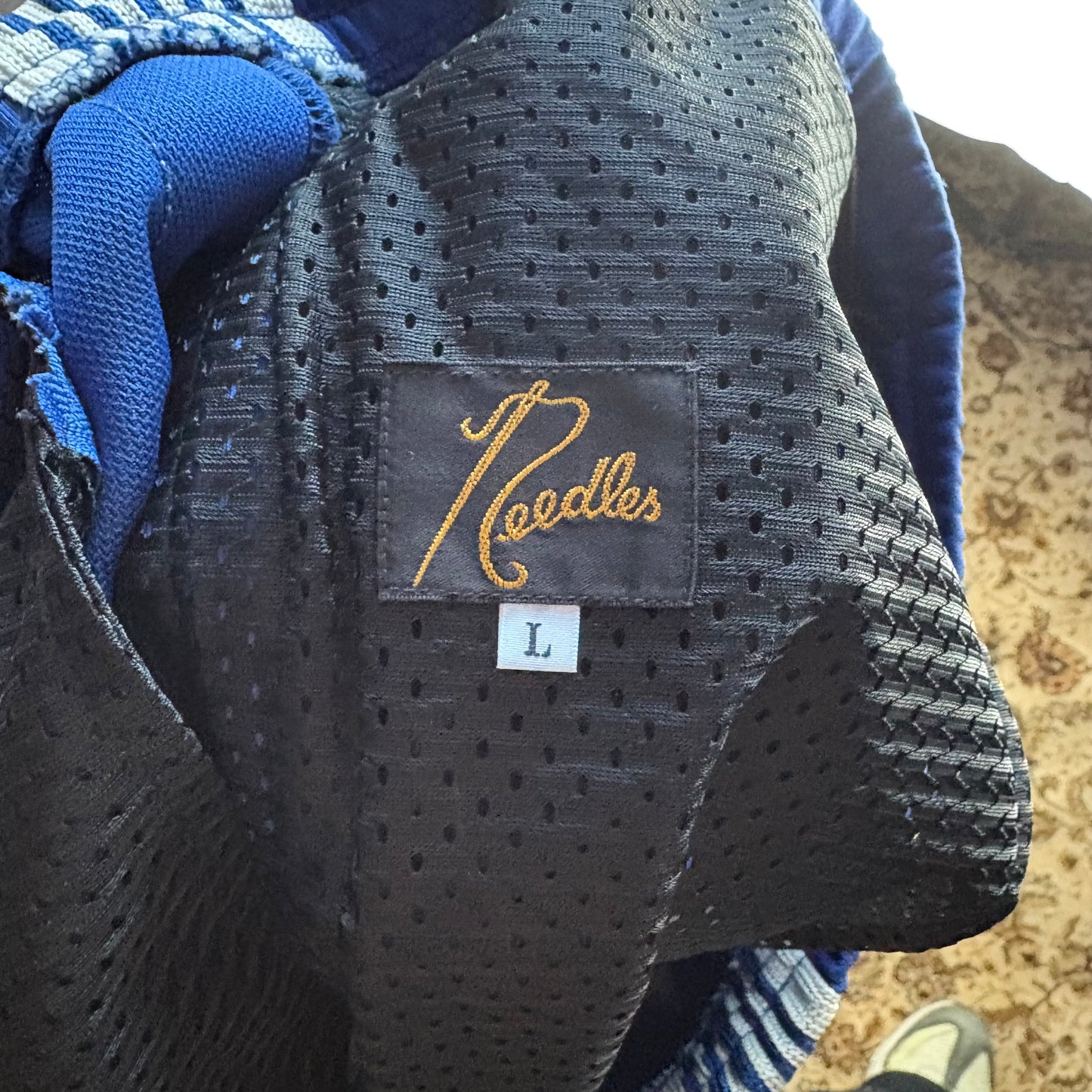 Needles blue track pants (L)