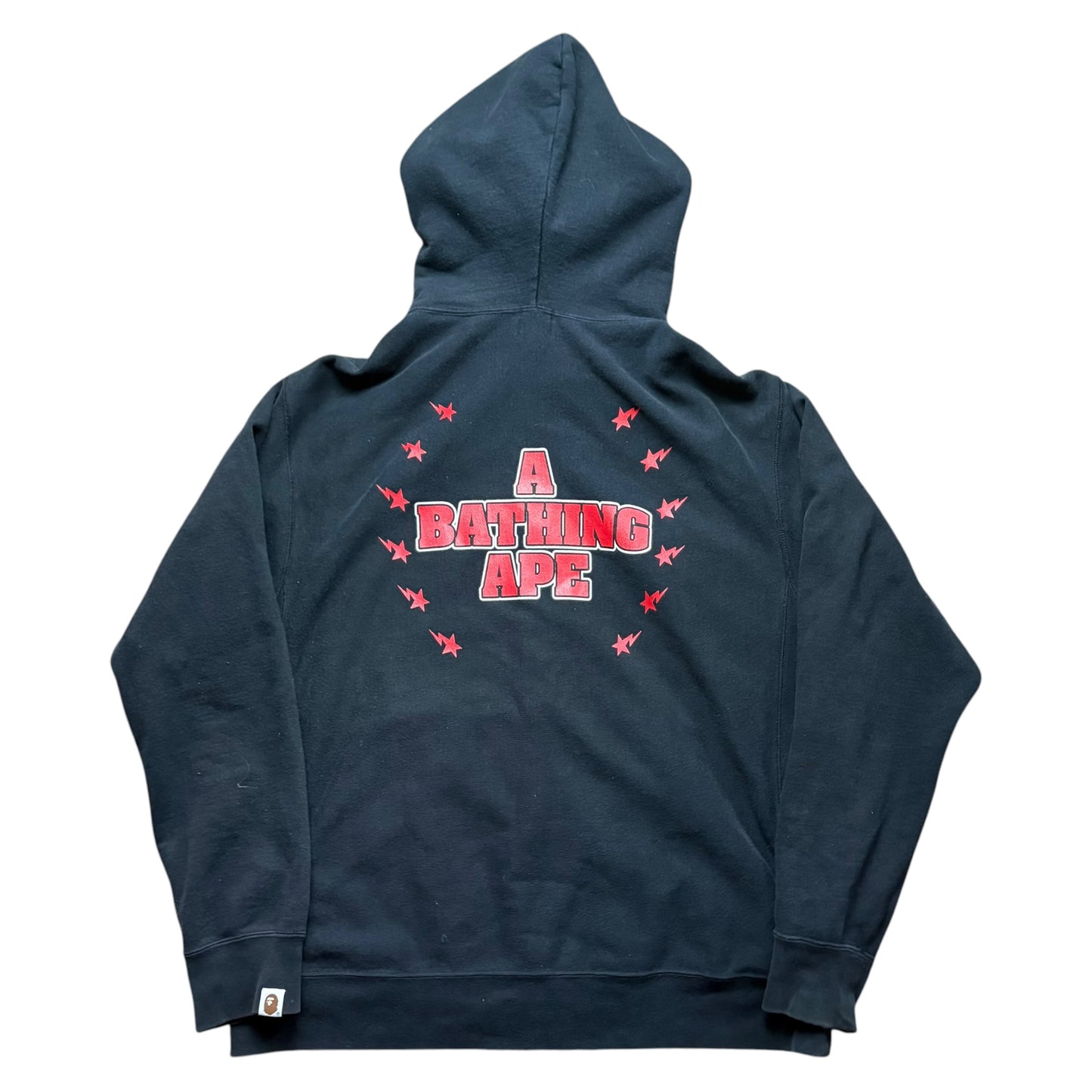 BAPE full zip graphic hoodie (L)