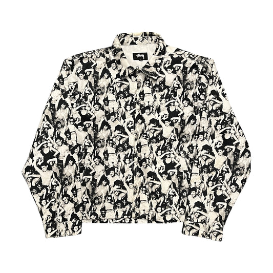 Stussy mob beach black/white jacket (L)