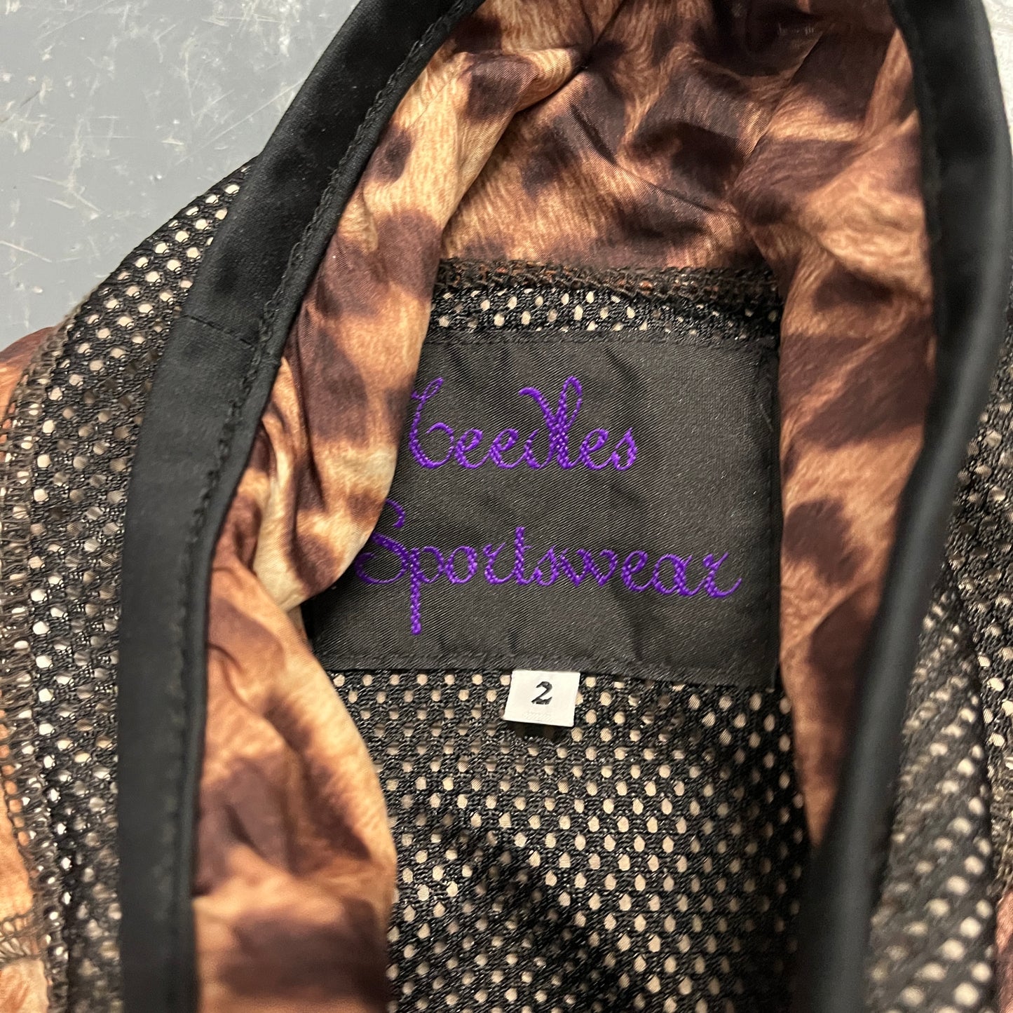 Needles sportswear leopard print track jacket (WMNS S)