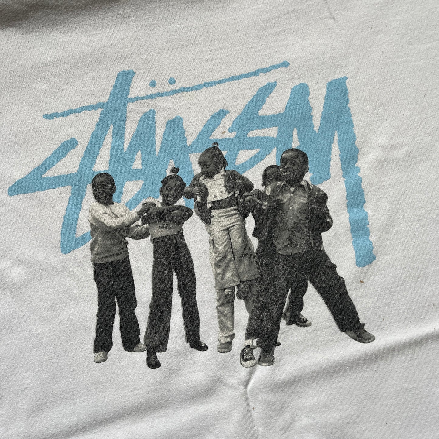 Stussy white kids tee (L)