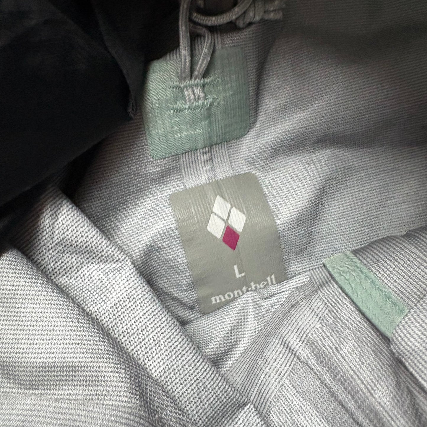 Montbell teal Dry-Tec waterproof shell (L)