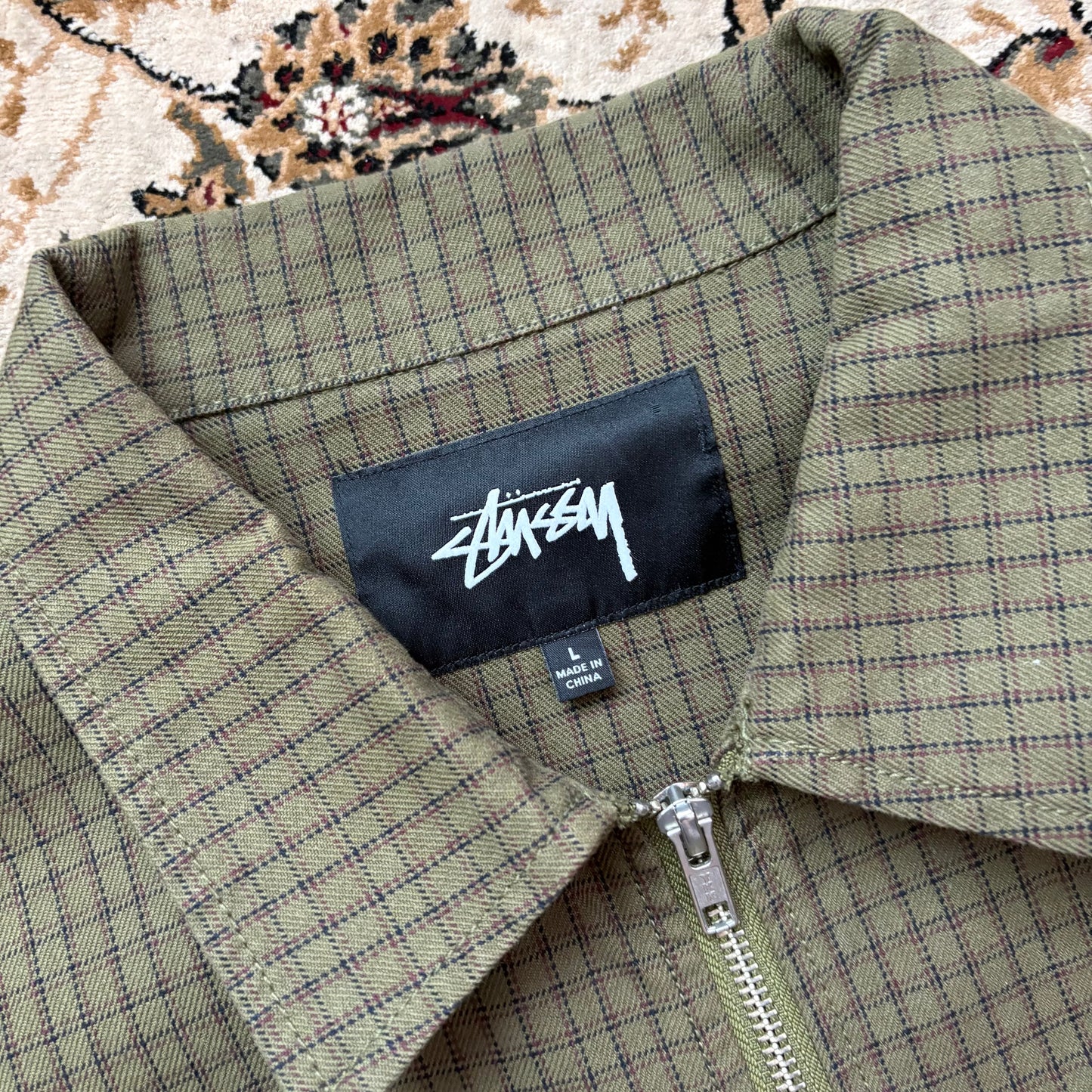 Stussy olive garage jacket (L)