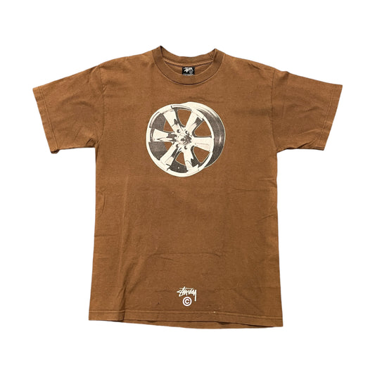 Stussy brown car rim tee (M)