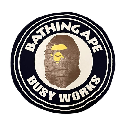 BAPE “busy works” navy cushion